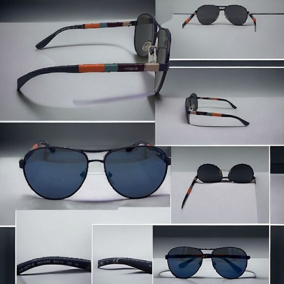 Vogue color block retro oval sunglasses VO 3977-s 982-s/55 60/14 135 LENSES NEED - Picture 1 of 12